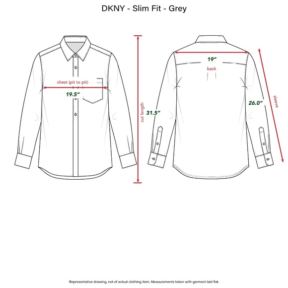 DKNY Men’s Modern Slim Fit Dress Shirt - Picture 7 of 7